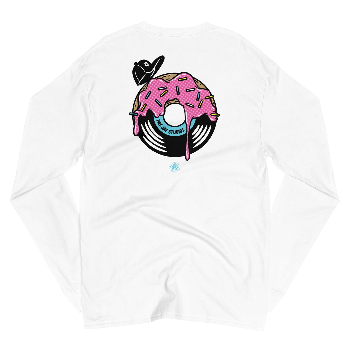 ED GUTTER DONUTS Men's Champion Long Sleeve Shirt - OFFICIAL MADUKES PRESENTS