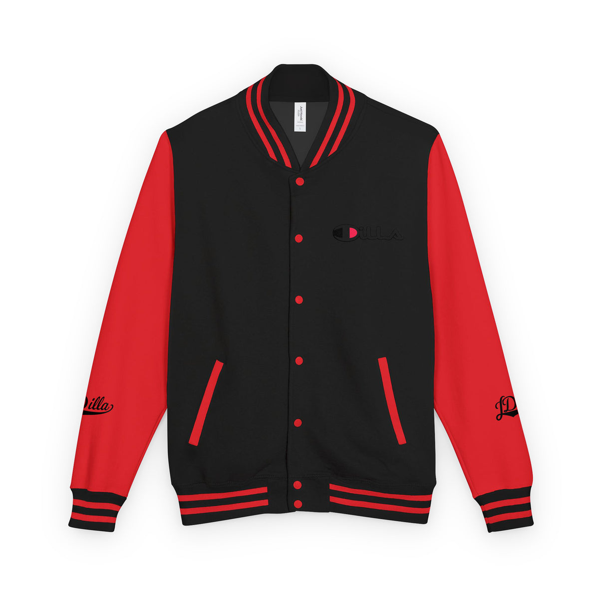 JAY DEE Heavyweight Letterman Jacket — front view