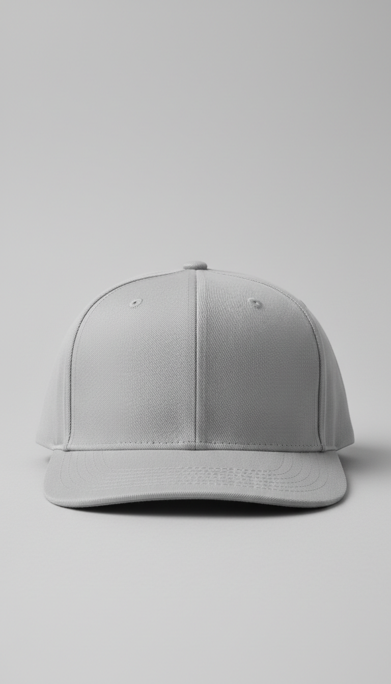 Snapback Cap With Raised Logo Stitching