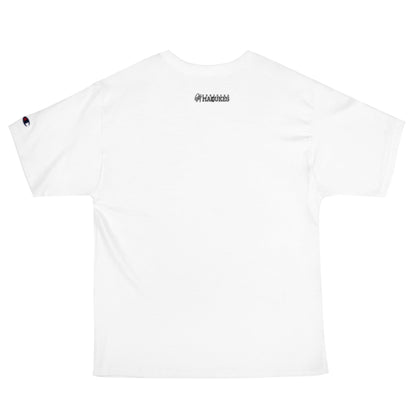 DEADLY MIKE RED Men's Champion T-Shirt - OFFICIAL MADUKES PRESENTS