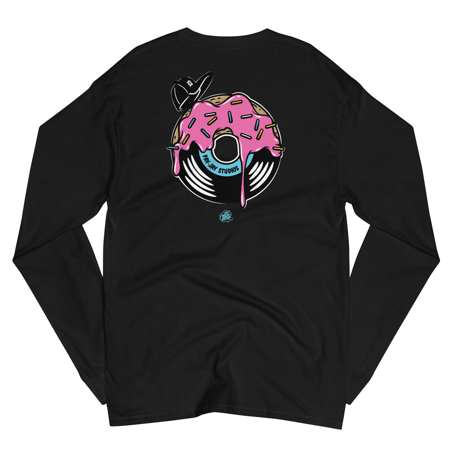 ED GUTTER DONUTS Men's Champion Long Sleeve Shirt - OFFICIAL MADUKES PRESENTS
