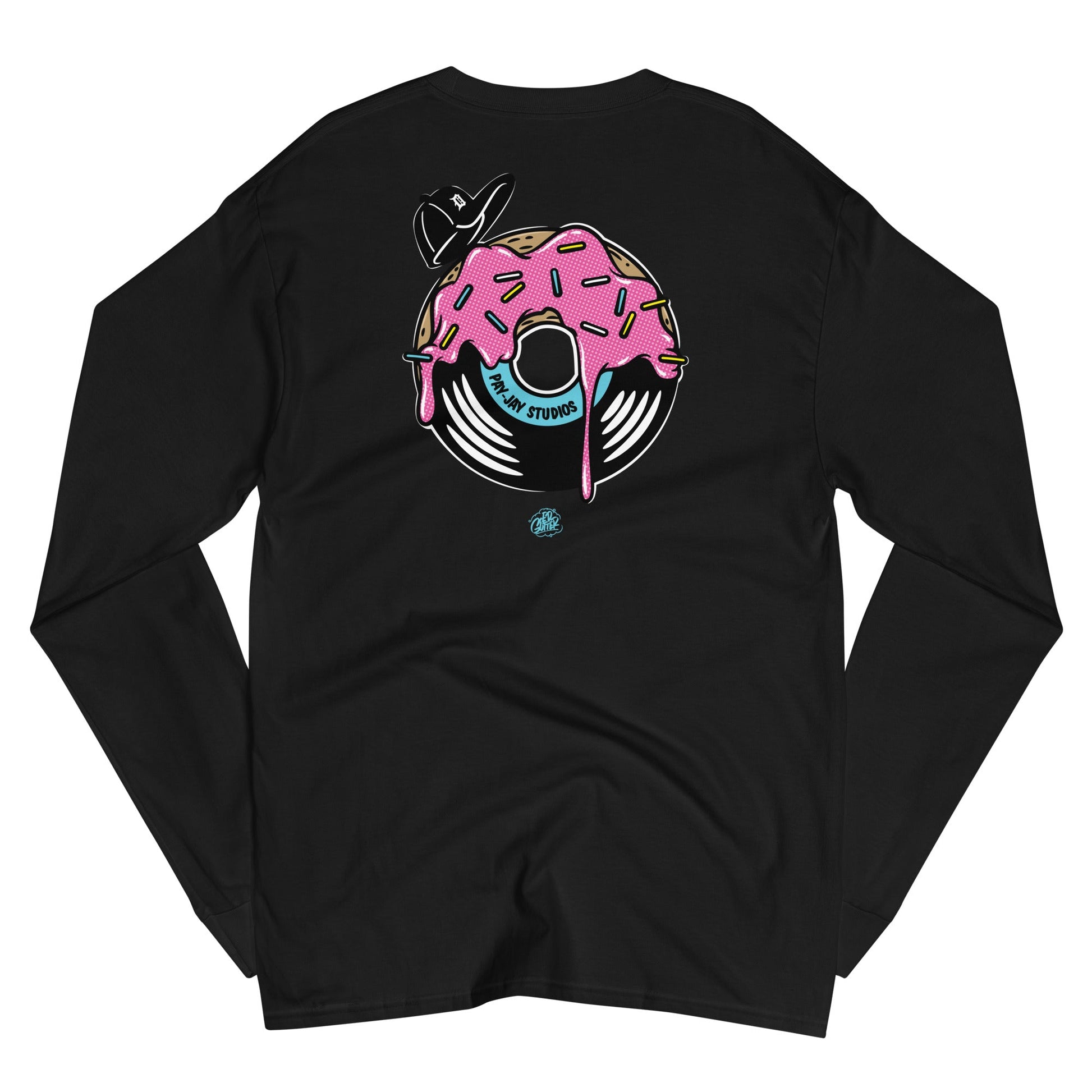 ED GUTTER DONUTS Men's Champion Long Sleeve Shirt - OFFICIAL MADUKES PRESENTS
