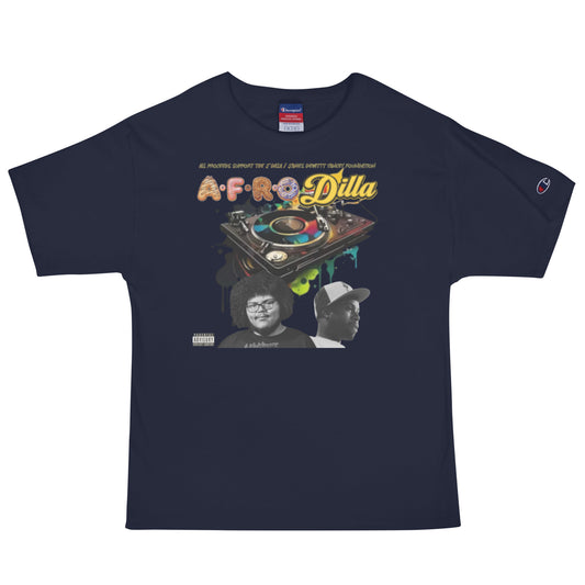 A-F-R-O DILLA Champion T-Shirt — front view